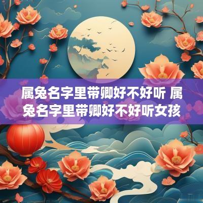 属兔名字里带卿好不好听 属兔名字里带卿好不好听女孩