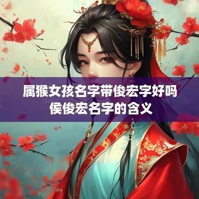 属猴女孩名字带俊宏字好吗 侯俊宏名字的含义