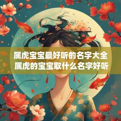 属虎宝宝最好听的名字大全 属虎的宝宝取什么名字好听