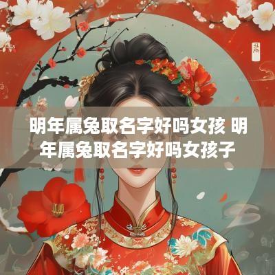 明年属兔取名字好吗女孩 明年属兔取名字好吗女孩子