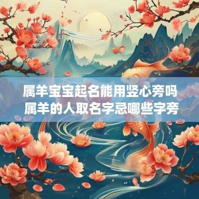 属羊宝宝起名能用竖心旁吗 属羊的人取名字忌哪些字旁