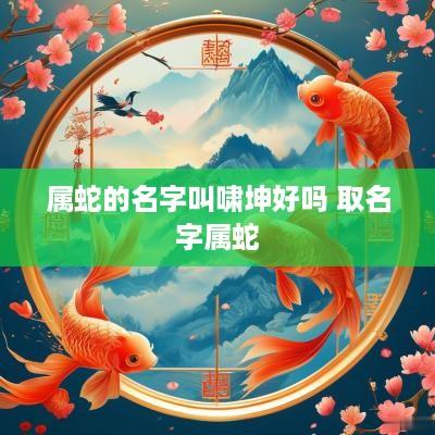 属蛇的名字叫啸坤好吗 取名字属蛇