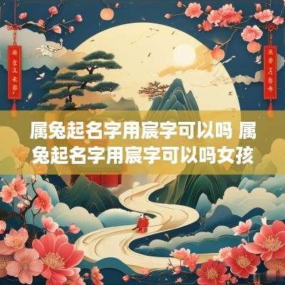 属兔起名字用宸字可以吗 属兔起名字用宸字可以吗女孩