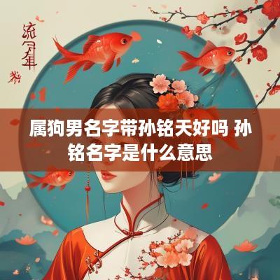 属狗男名字带孙铭天好吗 孙铭名字是什么意思