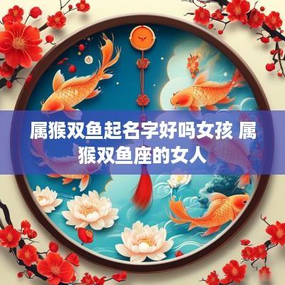 属猴双鱼起名字好吗女孩 属猴双鱼座的女人