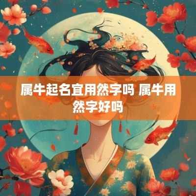 属牛起名宜用然字吗 属牛用然字好吗