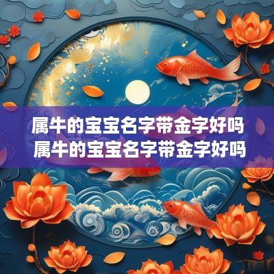 属牛的宝宝名字带金字好吗 属牛的宝宝名字带金字好吗男孩