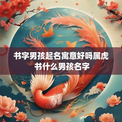 书字男孩起名寓意好吗属虎 书什么男孩名字