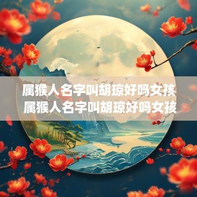 属猴人名字叫胡琼好吗女孩 属猴人名字叫胡琼好吗女孩子