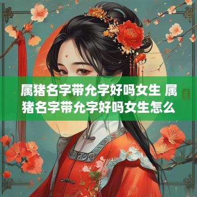 属猪名字带允字好吗女生 属猪名字带允字好吗女生怎么取