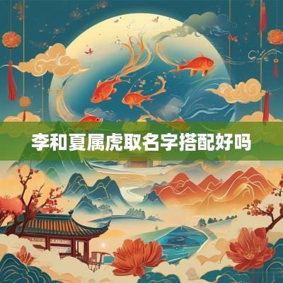 李和夏属虎取名字搭配好吗
