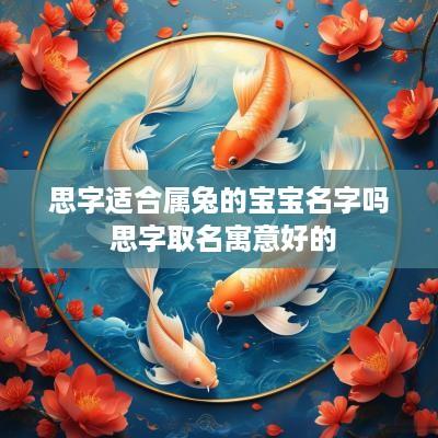 思字适合属兔的宝宝名字吗 思字取名寓意好的