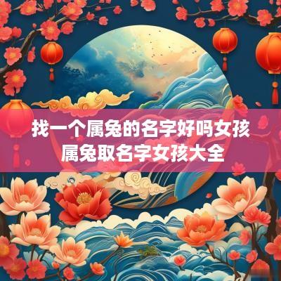 找一个属兔的名字好吗女孩 属兔取名字女孩大全