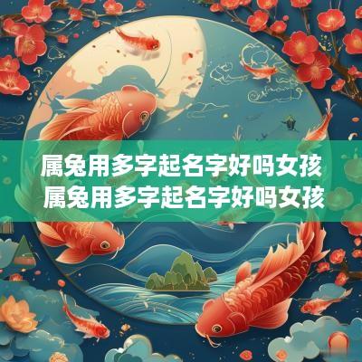 属兔用多字起名字好吗女孩 属兔用多字起名字好吗女孩子