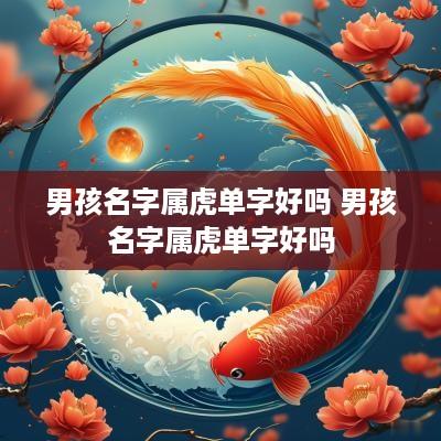 男孩名字属虎单字好吗 男孩名字属虎单字好吗