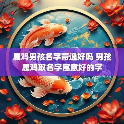 属鸡男孩名字带逸好吗 男孩属鸡取名字寓意好的字