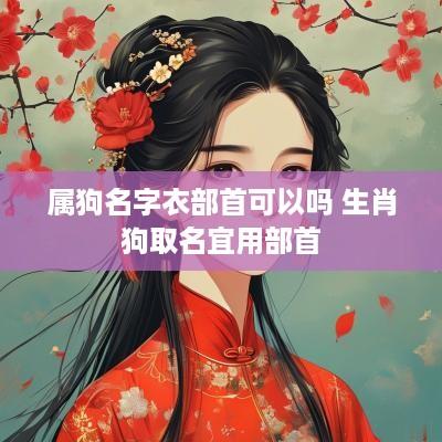属狗名字衣部首可以吗 生肖狗取名宜用部首