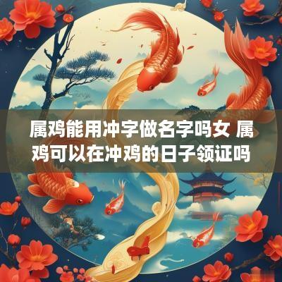 属鸡能用冲字做名字吗女 属鸡可以在冲鸡的日子领证吗