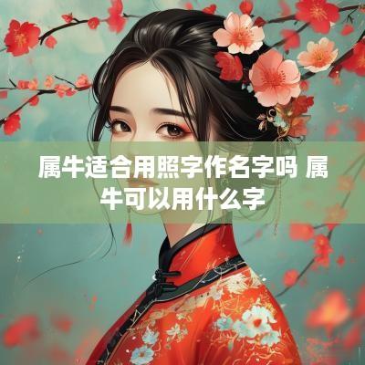 属牛适合用照字作名字吗 属牛可以用什么字