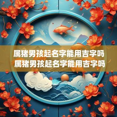 属猪男孩起名字能用吉字吗 属猪男孩起名字能用吉字吗好吗
