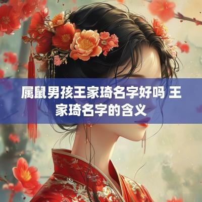 属鼠男孩王家琦名字好吗 王家琦名字的含义