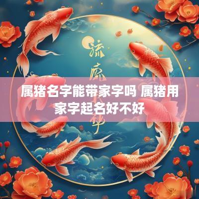 属猪名字能带家字吗 属猪用家字起名好不好