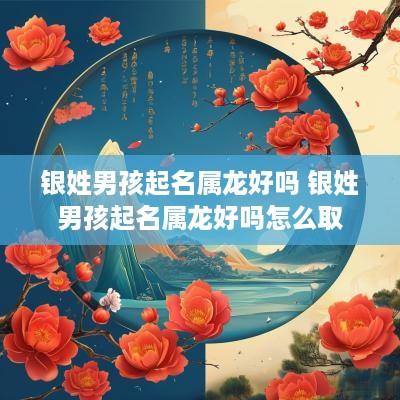 银姓男孩起名属龙好吗 银姓男孩起名属龙好吗怎么取