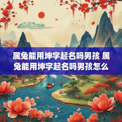 属兔能用坤字起名吗男孩 属兔能用坤字起名吗男孩怎么取
