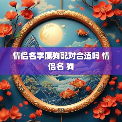 情侣名字属狗配对合适吗 情侣名 狗