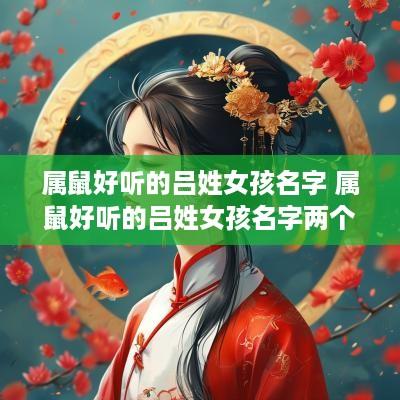 属鼠好听的吕姓女孩名字 属鼠好听的吕姓女孩名字两个字