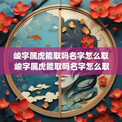 峻字属虎能取吗名字怎么取 峻字属虎能取吗名字怎么取女孩