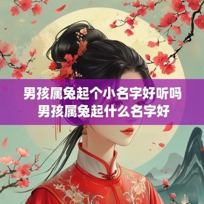 男孩属兔起个小名字好听吗 男孩属兔起什么名字好