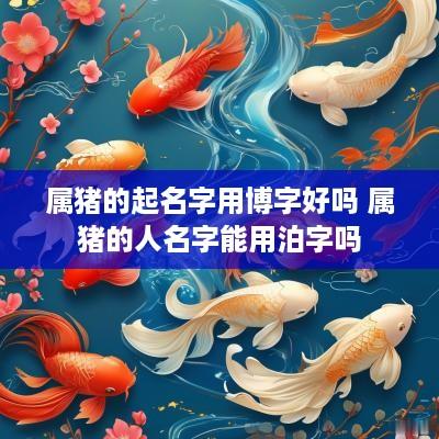 属猪的起名字用博字好吗 属猪的人名字能用泊字吗