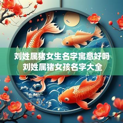 刘姓属猪女生名字寓意好吗 刘姓属猪女孩名字大全