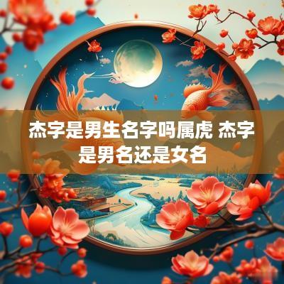 杰字是男生名字吗属虎 杰字是男名还是女名
