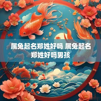 属兔起名郑姓好吗 属兔起名郑姓好吗男孩