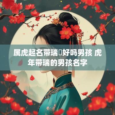 属虎起名带瑞堃好吗男孩 蛇年带瑞的男孩名字
