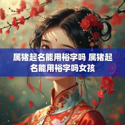 属猪起名能用裕字吗 属猪起名能用裕字吗女孩