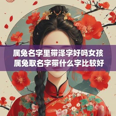 属兔名字里带泽字好吗女孩 属兔取名字带什么字比较好