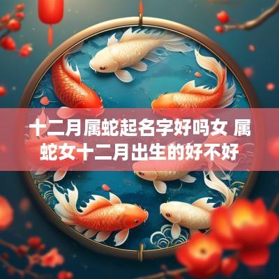 十二月属蛇起名字好吗女 属蛇女十二月出生的好不好