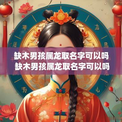 缺木男孩属龙取名字可以吗 缺木男孩属龙取名字可以吗