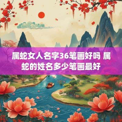 属蛇女人名字36笔画好吗 属蛇的姓名多少笔画最好