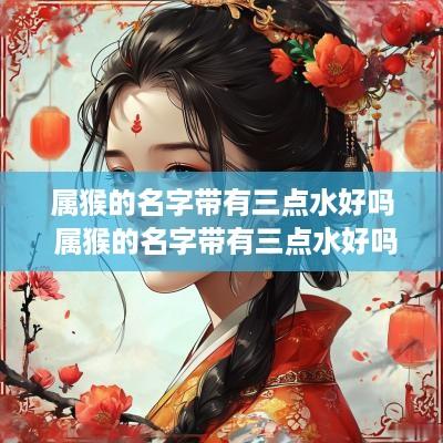 属猴的名字带有三点水好吗 属猴的名字带有三点水好吗怎么取