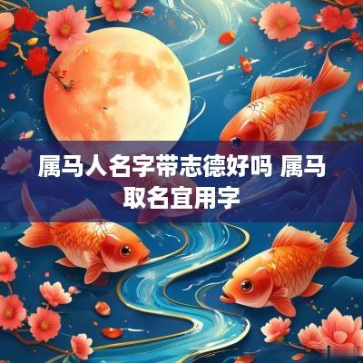 属马人名字带志德好吗 属马取名宜用字