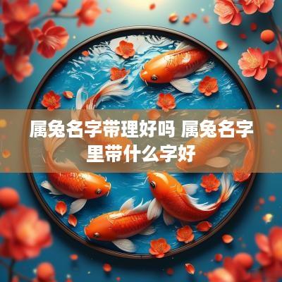 属兔名字带理好吗 属兔名字里带什么字好