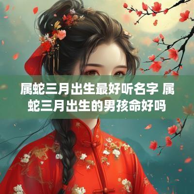 属蛇三月出生最好听名字 属蛇三月出生的男孩命好吗