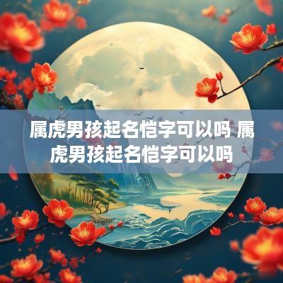 属虎男孩起名恺字可以吗 属虎男孩起名恺字可以吗