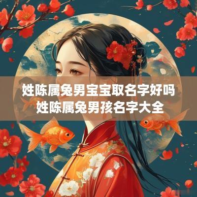 姓陈属兔男宝宝取名字好吗 姓陈属兔男孩名字大全
