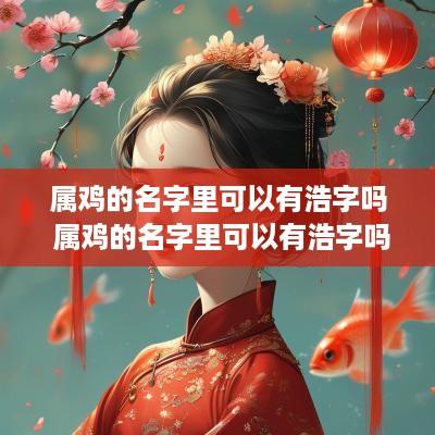 属鸡的名字里可以有浩字吗 属鸡的名字里可以有浩字吗女孩