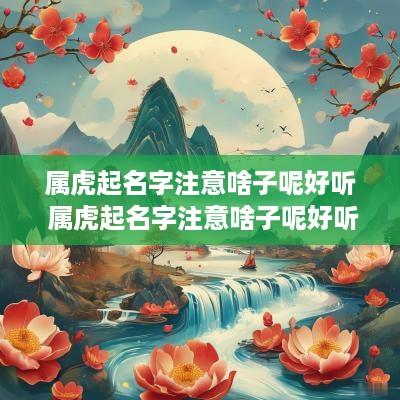 属虎起名字注意啥子呢好听 属虎起名字注意啥子呢好听点